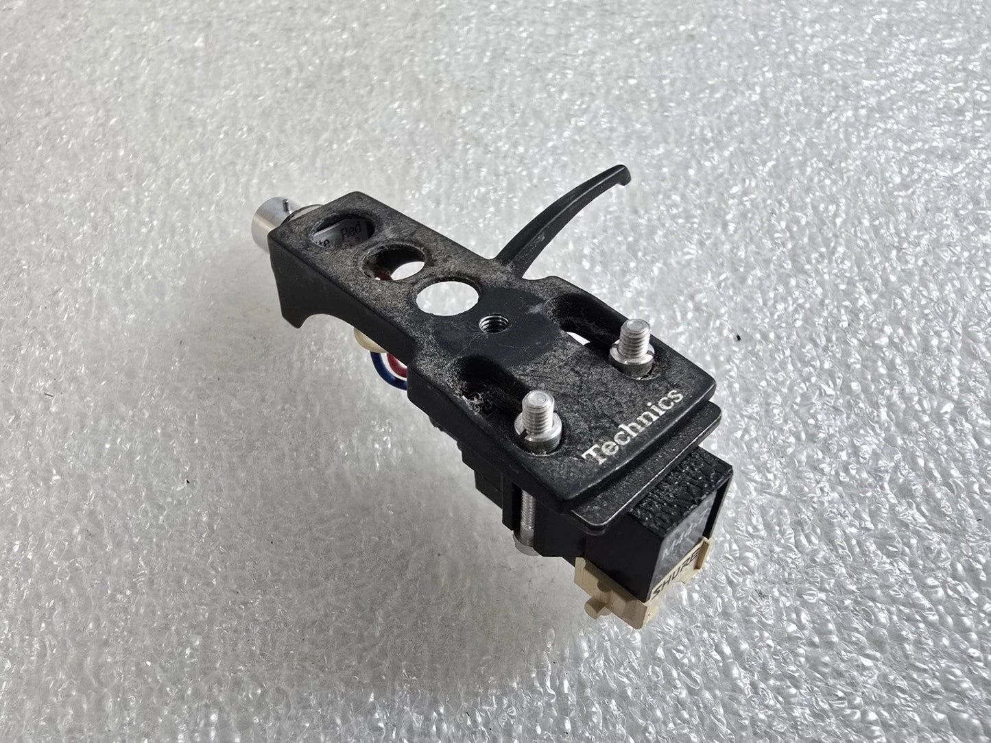 Technics Headshell Original + Shure M44-7 Cartridge. Slight Bent Stylus. Vg...