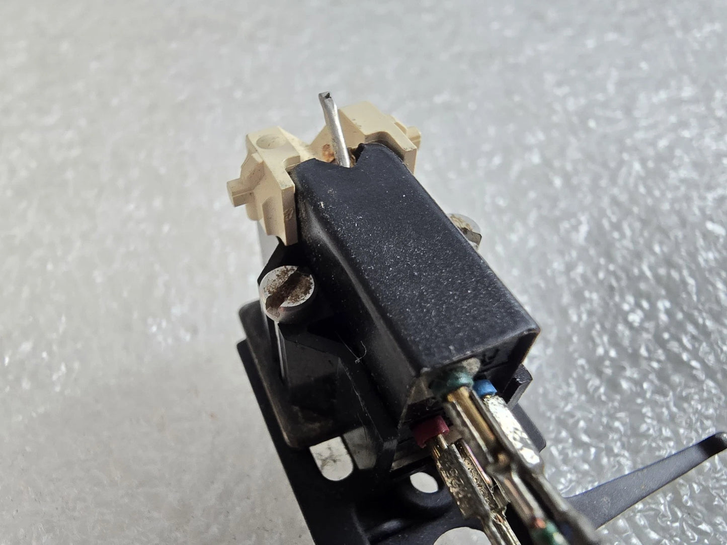 Technics Headshell Original + Shure M44-7 Cartridge. Slight Bent Stylus. Vg...