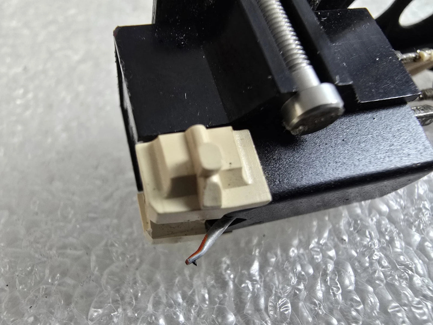 Technics Headshell Original + Shure M44-7 Cartridge. Slight Bent Stylus. Vg...