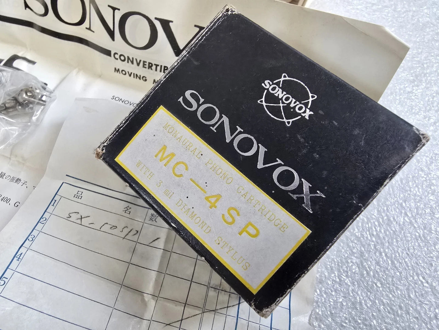 (RARE) Sonovox MC-4SP . Original Cartridge & Box Manual